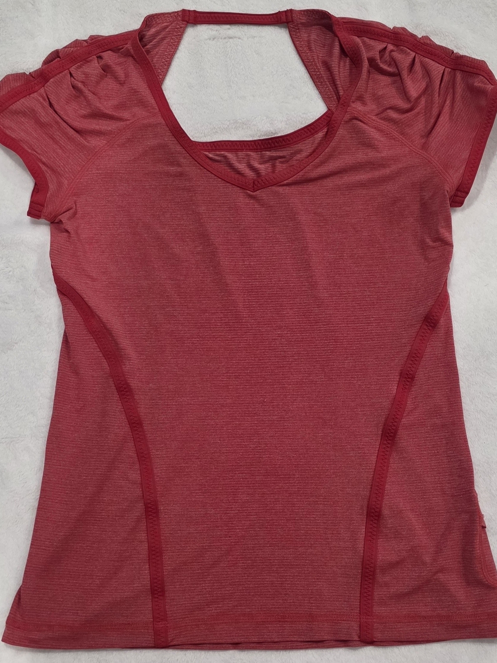 Lululemon Run Team Spirit Tech Short Sleeve Currant Size 10